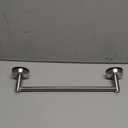 DGYB Adjustable Suction Cup Towel Bar for Bathroom 14 Inch ~ 27 Inch Brushed Nickel Towel Rack Stainless Steel Bath Towel Holder for Glass Shower Door