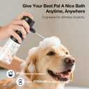 2 Pack Electric Dog Foam Machine Sprayer, Soap Dispenser | Rechargeable 1100mAh, IPX8 Waterproof, 230mL Capacity, Deep Cleaning Pet Fur, For Bathroom Kitchen Pets Dogs Cats