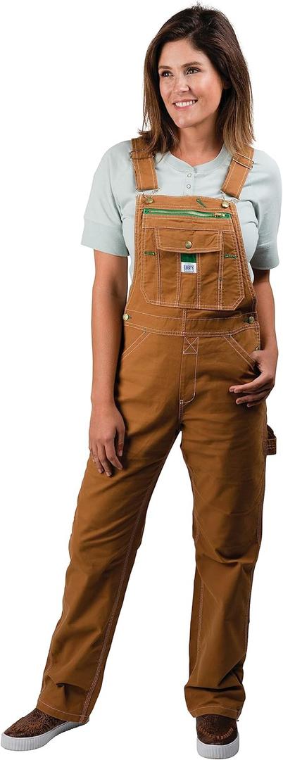 Liberty Women's Washed Duck Bib Overalls, M