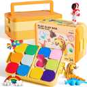 Air Dry Clay for Kids, Modeling Clay Kit with Storage Box & Sculpting Tools, Magic Molding Clay for Boys & Girls Crafts Gift, Age 6-12 Year Olds