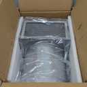 8 inch Hooded Wall Vent with Screen and Damper,Wall Vent Cover Exhaust Vent Outdoor Wall Cap Exterior Air Vent Cover for Kitchen Range Hood HVAC Duct Dryer Ventilation,Galvanized Steel,Gray