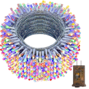 KNONEW 403FT 1000 LED Christmas Lights Outdoor String Lights 8 Modes & Timer Fairy Light Plug in Waterproof LED String Lights for Xmas Yard Tree Wedding Party Holiday Decorations (Multicolor)