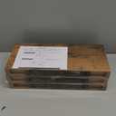 QEEIG Floating Shelves for Wall Bathroom Shelf Bedroom Kitchen Living Room Hanging Book Shelves Small Farmhouse Decor 16 inch Set of 3, Rustic Brown (015BN3)