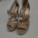DREAM PAIRS Women's High Heel Platform Dress Pump Sandals (8.5, Gold/Glitter)