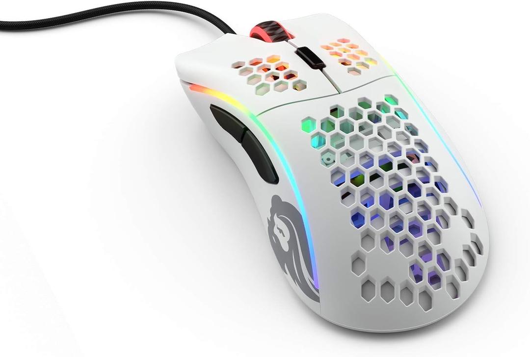 Glorious Model D Gaming Mouse, Matte White (GD-White) 
