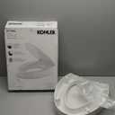 KOHLER 25875-0 Hyten 3" Height, Elevated Soft Close Elongated Toilet Seat, Contoured Seat with Grip-Tight Bumpers, Quick-Attach Hardware, No Slam Toilet Seat, White