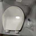 Bemis 500EC Durable Wood Toilet Seat with Easy Clean Hinges, Made in USA, Round, Biscuit
