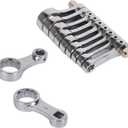 9-Piece Torque Adapter Set - 12-Point Box End Torque Adapter Extension Set - 3/8-Inch Drive for Hard to Reach Places - Includes 3/8", 7/16", 1/2", 9/16", 5/8", 11/16", 3/4", 13/16", 7/8"