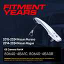 Master Tailgaters Exterior Door Handle Chrome Replacement for Nissan Murano (2015-2024), Rogue (2014-2024) OE Part # 80640-4BA1C, 80640-4BA0B | Front Left Driver Side w/Keyhole