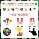 Dart Themed Party Decorations Dart Party Banner Target Dart War Banner Garland for Kids Adults Birthday Party Supplies