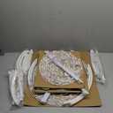 Dazzle Bright Set of 3 Lighted Spiral Christmas Tree, 3/4/6 FT 290 Count Collapsible Tree with 7" Star Topper, Christmas Decoration for Indoor Outdoor Xmas Patio Wedding Decor (Multi-Color) (Multi-colored)