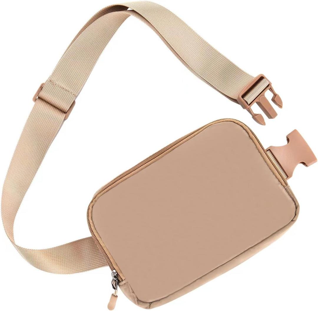 Belt Bag Fanny Pack Crossbody Bags For Women Everywhere Belt Bag (Khaki)