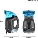 Hausmeister Hydroflex Carpet Cleaner Machine, Upholstery Cleaner Machine for Couch, Car Seats & Pet Stains, 500W Powerful Handheld Deep Cleaner with 3 Brush Heads (Machine + 0 solution)