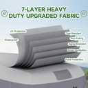 Umbrauto Fiberglass Travel Trailer Cover Fits 11'-13' Trailers, Upgraded 7 Layers Top Camper RV Cover with Windproof Strap,Adhesive Repair Patches