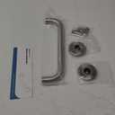 AmazerBath Shower Grab Bars for Seniors Anti Slip, Bath Safety Grab Bar for Needy, Stainless Steel Bathroom Safety Grab Bars, Thickened Bar Bigger Base Holds 500LBS, 12" L x 1.25" D, Brushed Nickel