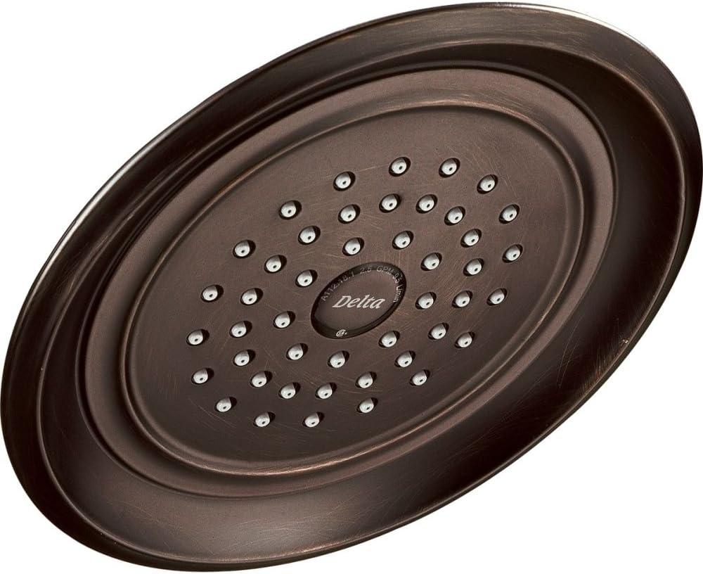 Delta Faucet Single-Spray Touch-Clean Rain Shower Head, Venetian Bronze RP48686RB