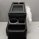 Truck Center Console Organizer Between Seat for Minivans, SUVs, Middle Van Bench Organizer for Floor Between The Back Seat Console 18 Wheelers with Sliding Lid Design