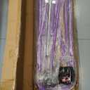 Gymnastics Bar for Home Expandable Adjustable Height Gymnastic Horizontal Bars Folding Junior Training Kip Bar Equipment for Home/Floor/Practice/Gymnastics (PURPLE)