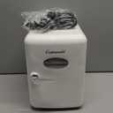 CUTIEWORLD Mini Beverage Fridge for Office, White
