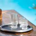 Service Ideas TR1614RI Tray with Removable Insert, 14" Round, Stainless Steel, Brushed