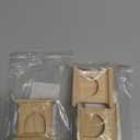 Zerodeko 3PCS Dollhouse Mini Wood Fireplace 1/12 Scale, Miniature Fireplace Furniture Model Prop, Miniature Dollhouse Furniture Accessories Decor