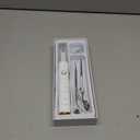 Plaque Remover for Teeth, Electric Tooth Cleaner Tartar Remover for Teeth with LED Light,4 Modes Rechargeable Teeth Cleaning Kit with Dental Tools, 2 Replaceable Heads (White A)