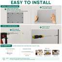 RemixOri 36" x 24" Magnetic Board for Wall, Heavy Duty, Steel Color
