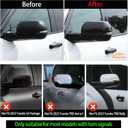 Car Door Rear View Mirror Cap Trim Cover Compatible with Toyota Tundra/Sequoia 2022-2025 Outside Side Rearview Mirror Protector Decoration ABS Accessories, Only Fit With Turn Signal Lights Version