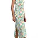 Women's Summer Midi Dress 2025 Sleeveless Floral Print Split Casual Bodycon Long Beach Sundress Travel Vacation Outfits (XXL)