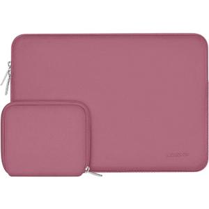 MOSISO Laptop Case 16 inch, 15-15.6 inch Laptop Sleeve Bag Compatible with MacBook Pro 16 M5 M4 M3 M2 M1, HP Acer Dell Lenovo ASUS Notebook, Neoprene Computer Sleeve Bag with Small Case, Dusty Rose