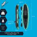 Bestway Hydro Force Inflatable Kayak Set | Includes Seat, Paddle, Hand Pump, Storage Carry Bag | Great for Adults, Kids and Families