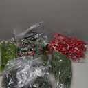 200 Pcs Christmas Artificial Pine Needles Branches Garland Berries Stems Greenery Picks with Pinecone Artificial Pine Picks with Berries and Natural Pinecones for Xmas Wreath DIY(Red)