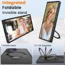 Compatible with Samsung Galaxy S23 Ultra Case with Magnetic Ring Stand, Military Drop Protection, Anti-Scratch/Anti-Fingerprint Translucent Matte Case for Samsung S23 Ultra (Black)