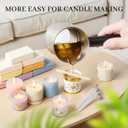 KEARLGMBH Wax Melter for Candle Making, Soy Candle Making Kit with Wax Melting Pot, DIY Candles Making Supplies Including 1lbs Soy Wax, Candle Wax Melter, Stirring Spoon, Wicks, and Centering Device