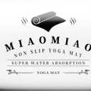MIAOMIAO Non-Slip Hot Yoga Towel Set, Super Absorbent Microfiber in, 24.5" x 72" - Anti-Slip, Injury Free Design for Pilates, Yoga Mats, Exercise, and Fitness Gear (Navy Blue)