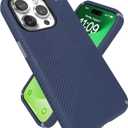 Speck iPhone 15 Pro Case - Built for MagSafe, Drop Protection Grip - Scratch Resistant, Soft Touch, 6.1 Inch Phone Case - Presidio2 Grip Coastal Blue/Dust Grey/White