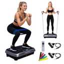 Vibration Plate Machine,180 Speeds Shake Plate for Lymphatic Drainage Weight Loss, Vibrating Fitness Platform 460LB Capacity Whole Body Workout with Bluetooth Home Exercise Gym Equipment for Women Men