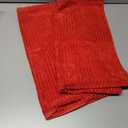 Mecatny Christmas Decorative Corduroy Throw Pillow Covers 18x18 Set of 2 for Sofa Living Room, Soft Neutral Boho Couch Pillow Covers for Home Decor, Christmas Red