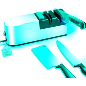 Electric knife sharpener, 5 in 1 knife sharpening system with straight blade, professional diamond knife sharpener FOR rough sharpening, repair and sharpening of knives (GP1)