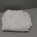 RYB HOME White Curtains & Drapes - Linen Textured Semi Sheer Curtains Privacy Panels for Living Room Bedroom Dining Bathroom Farmhouse Large Window Decor, W 70 x L 63, 2 Pcs