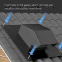 Roof Vent Cap - Hon&Guan Roof Vents 4 Inch Galvanized Steel Bathroom 4 Roof Exhaust Vent for Ventilation System-with Damper, Black