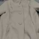 Allegra K Women's Winter Overcoat Mid-Long Stand Collar Single Breasted Coat Outerwear (Beige, Small)