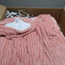 Bedsure GentleSoft Electric Blanket King Size - Soft Ribbed Flannel Heated Blanket with Dual Control, Heating with 10 Heat Settings, 10 Time Settings, 8 hrs Timer Auto Shut Off (90"x100", Pink)