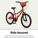 Schwinn Firehawk Bike, 20 Inch Bike for Kids Ages 7-13, SmartStart Ergonomic Design for Kids, Adjustable Seat Grows with Your Child, Rear Coaster Brake & Front & Rear Caliper Brake, for Girls & Boys