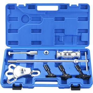 Rear Axle Bearing Puller Tool Axle Seal and Bearing Remover Set with Slide Hammer Yoke and 3 Rear Axle Puller Adapters, 1" to 2-7/8" IDs