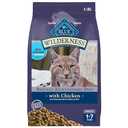 Pack of 4 Blue Buffalo Wilderness Nature's Evolutionary Diet High-Protein, Grain-Free Natural Dry Food for Adult Cats, Chicken, 4-lb. Bag, BBD 12/10/26
