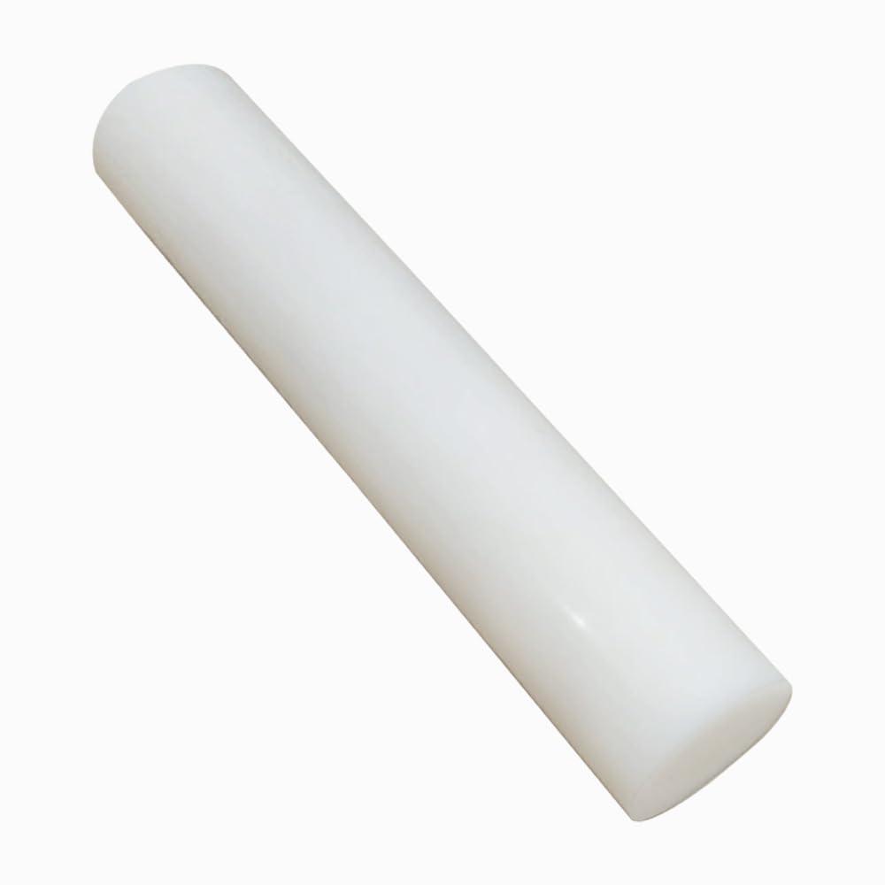 1 Pcs HDPE High Density Polyethylene Round Rod,2"x 13" Plastic Round Rod for Mechanical Processing of Various Parts and DIY Projects(White)