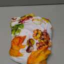 Thanksgiving Tablecloth Fitted Table Cloths with ElasticWashable Outdoor Spandex Patio Table Cover for Holiday Pumpkin and Fruits 34 x 34 Inch Square (Thanksgiving Pattern 1)