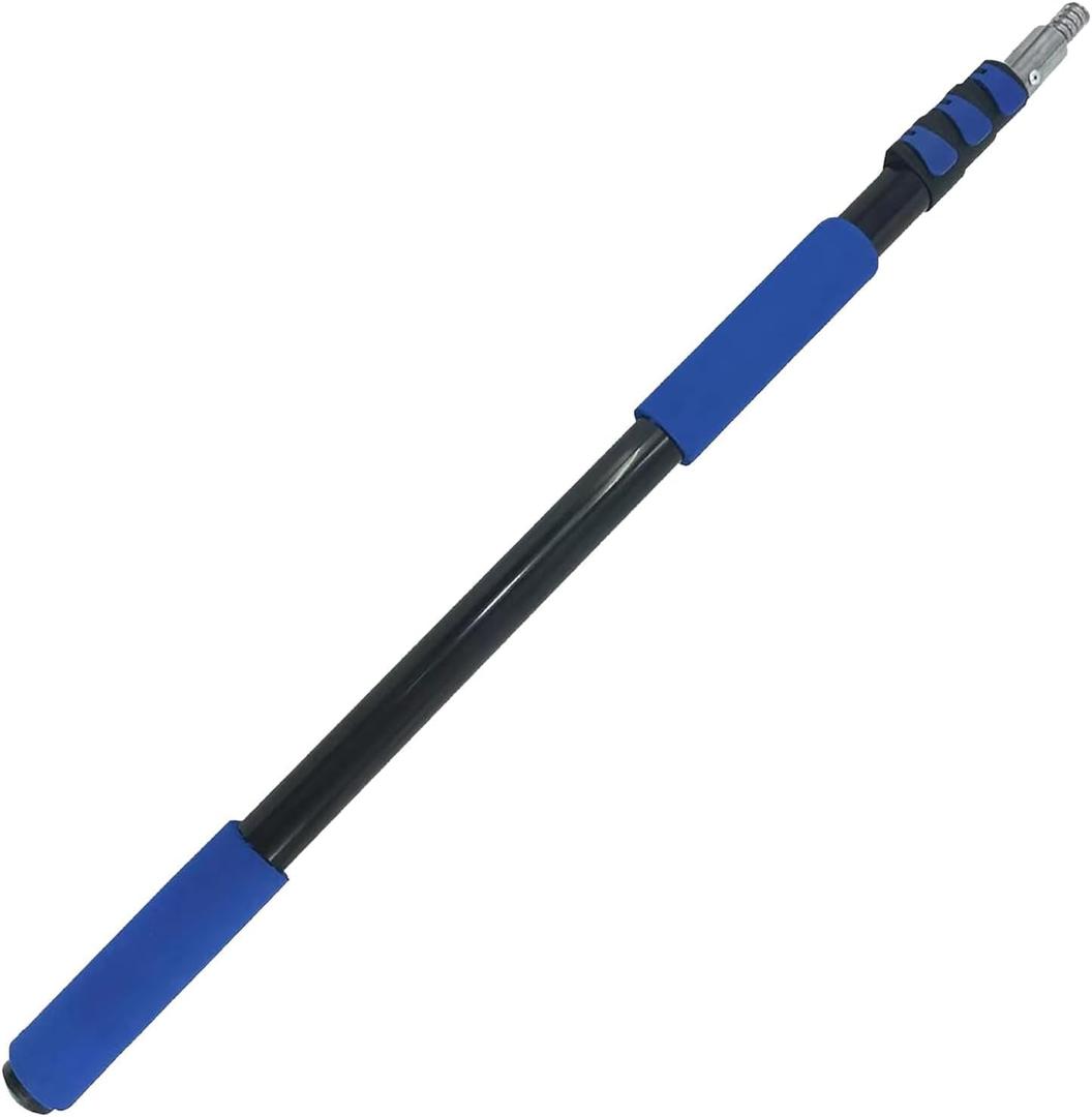 5-12FT Telescopic Extension Pole Reach to 26FT,Sturdy Aluminum Extension Pole Multi-Purpose Extension Pole with Universal Twist-on Metal Tip