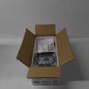 Modern LED Ceiling Lights for Bedroom 26" Dimmable Square Ceiling Lights for Living Room with Remote Control Black Bedroom Light Fixture for Kitchen,Bathroom,Balcony (Black 4 Rings)